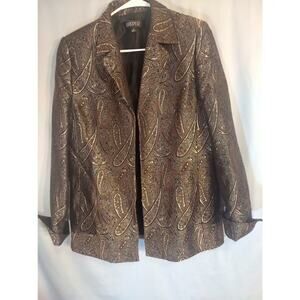 Kasper Black and Gold Blazer jacket